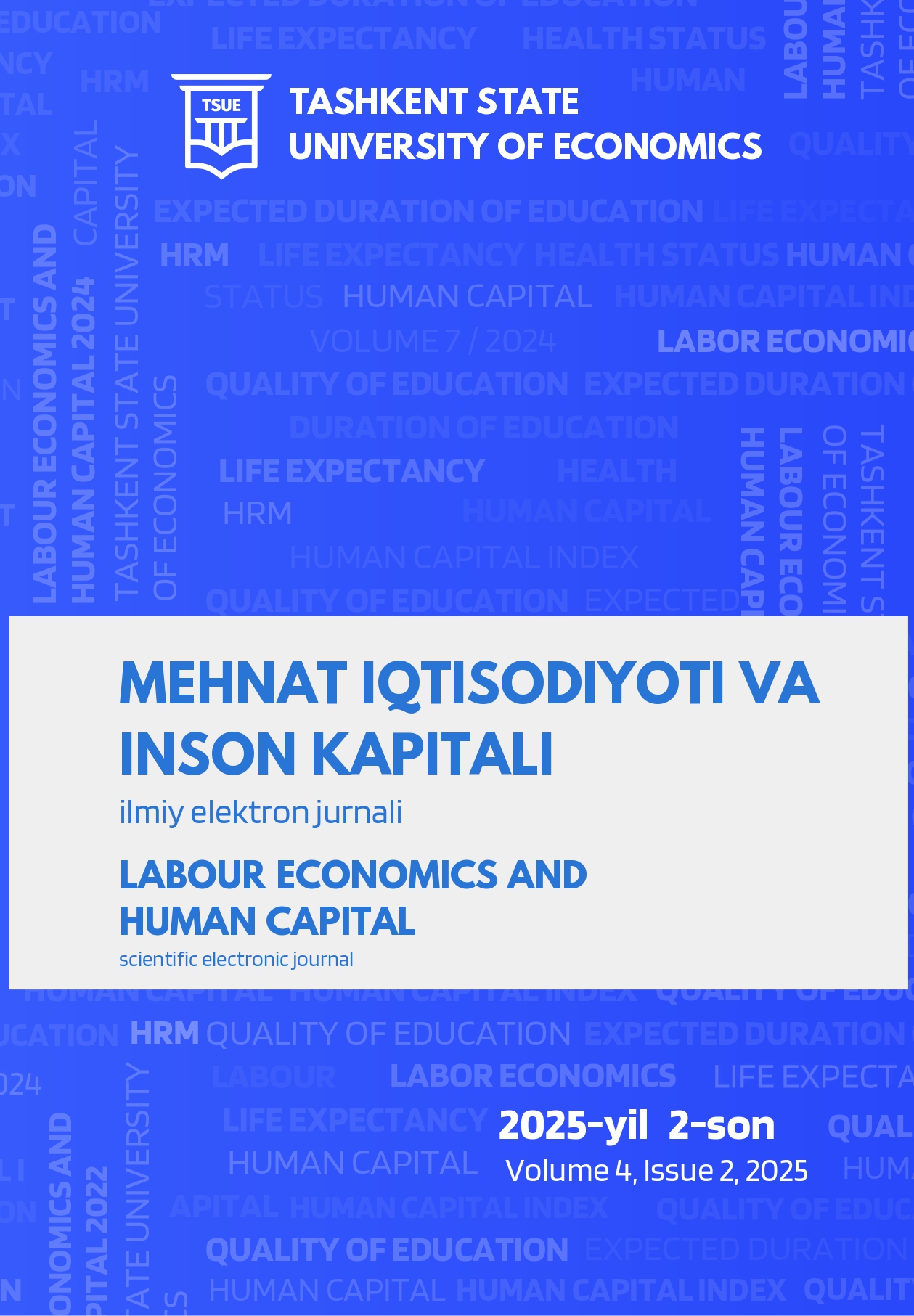 Mehnat iqtisodiyoti va inson kapitali ilmiy-elektron jurnali